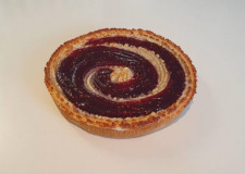 Heibergtærte m/hindbær&kransekage